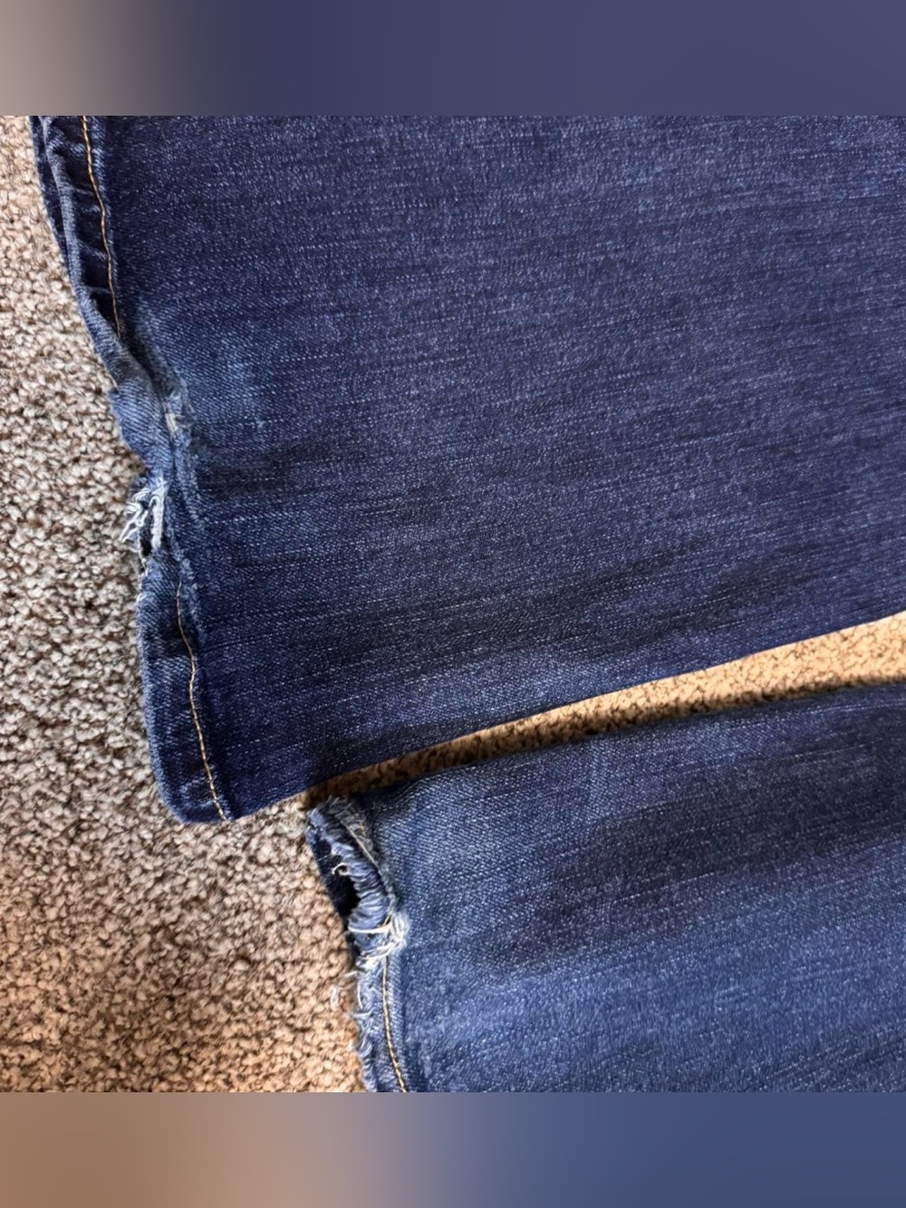 American Eagle navy blue low rise bootcut jeans - Picture 3 of 6